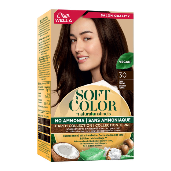 iShopping - Wella Soft Color Natural Instincts Kit 3/0 Dark Brown