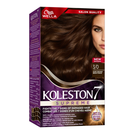 iShopping - Wella Koleston Supreme Hair Color 3/0 Dark Brown