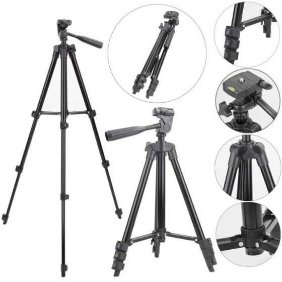 iShopping - Muzamil Store Lightweight Video Tripod 3-way Head Mount Camera Tripod