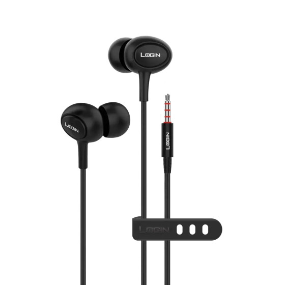 iShopping - Login Node Handsfree - 3.5mm Black (L-310)