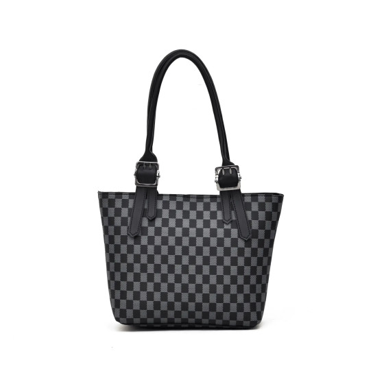 iShopping - HBH Classic Checkered Tote Black