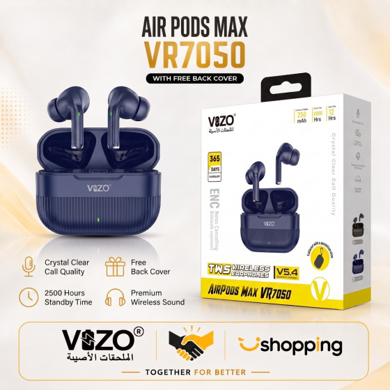 iShopping - Vizo AirPods Max With Free Back Cover - (VR-7050)