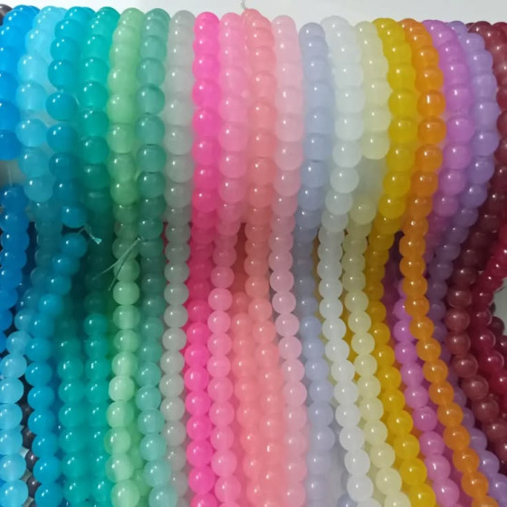 iShopping - Premium Colorful Round Beads With 5 Strap