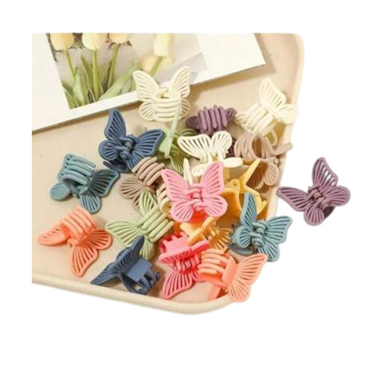 iShopping - Alizay Fashion Butterfly Hair Claw Clips - Pack Of Ten