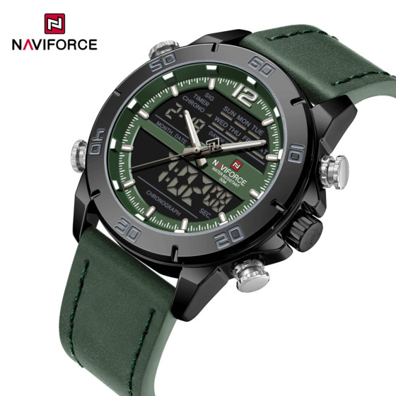 iShopping - Naviforce Dual Track Edition Watch For Men Green (NF-9253L-4)