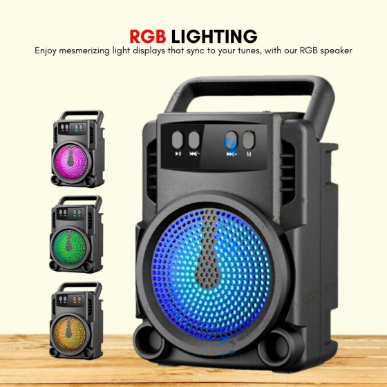 iShopping - AB Techify Mini RGB Wireless Portable Bluetooth Speaker