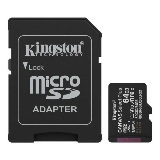 iShopping - Kingston 64GB Canvas Select Plus Micro SD Memory Card