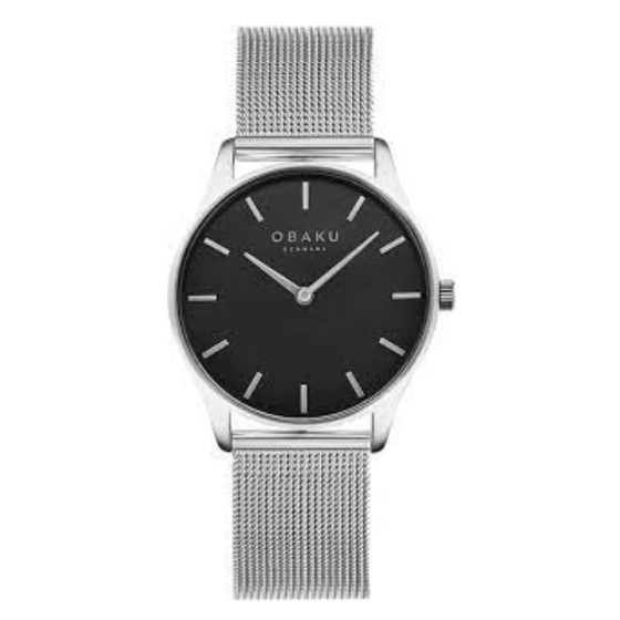 iShopping - Obaku Tang Lille Onyx Watch For Women's Silver (V260GXVLML)