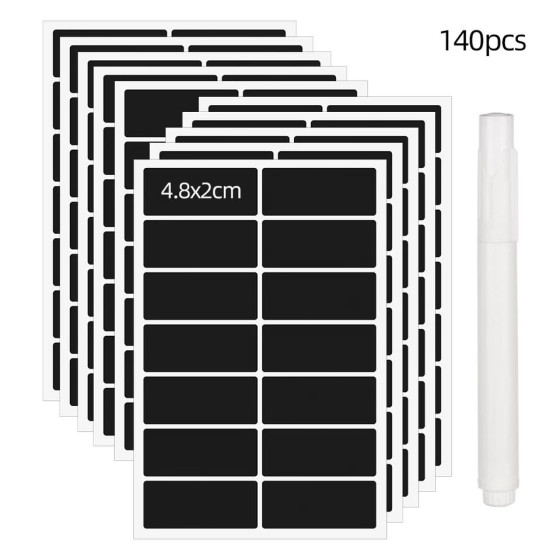 iShopping - Removable Jar Labels Stickers Spice Stickers - 140 pcs