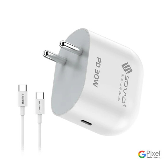 iShopping - SOVO 30W PD Super Fast Charger White - (SG-262)
