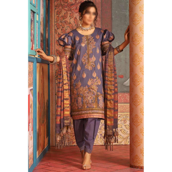 iShopping - WIB Embroidered Collection Unstitched 3 Piece (0009)