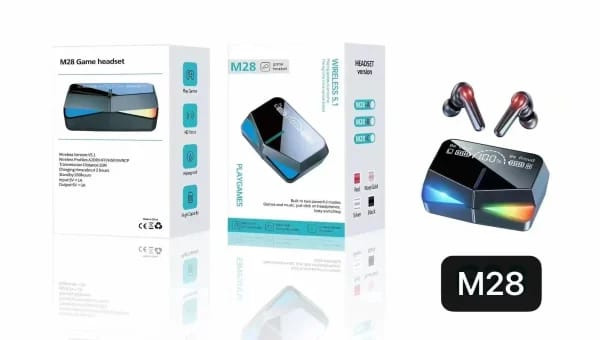 iShopping - M28 Earbuds Lightning Buds with LED Screen