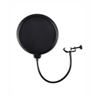 Muzamil Store Pop Filter For Microphone With Flexible Clip Stabilizing Arm
