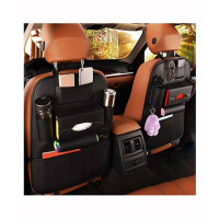 Muzamil Store Leather Car Seat Back Organizer & Protector