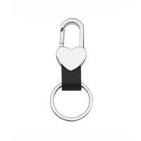 Muzamil Store Metal Heart Snap Lock Key Chain