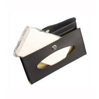 Muzamil Store Leather Sun Visor Tissue Box Holder For Car