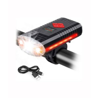 Muzamil Store Bicycle Bright Led Headlight with Bell