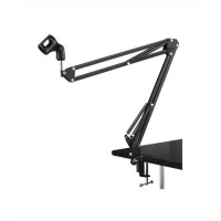 Muzamil Store Bulfyss Professional Mic And Microphone Stand (Black)