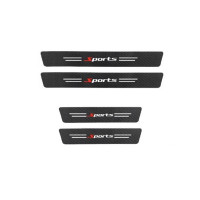 Muzamil Store Car Door Fiber Protection Sticker For Sports - 4Pcs