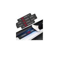 Muzamil Store Car Door Fiber Protection Stickers For Toyota - 4Pcs
