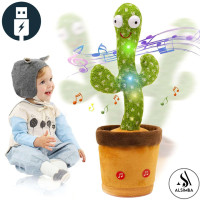 Alsimba Rechargeable Swing Body Dancing and Singing Cactus Toy (AS-0077)