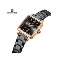 Naviforce Square Class Edition Watch For Couple Black (NF-9252c-3)