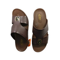Eomobiles High Quality Medicated leather Chappal For Men-Brown-40 - Euro