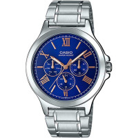 Casio Blue Dial Stainless Steel Watch For Men (MTP-V300D-2A)