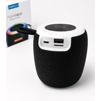 Portable Wireless Bluetooth Speaker with LED Lights, USB & TF Card Support