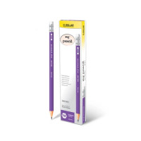 Dollar Lead Pencils With Eraser Tip - Pack Of 12