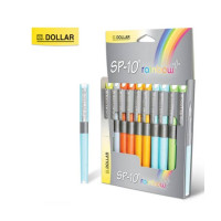 Dollar Multicolor Fountain Pen (SP-10) - Pack Of 10