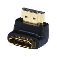 Onten 90 Degree Male To Female HDMI Cable Black (HD703)