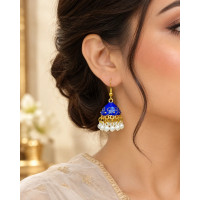 House Of Nar Neelara Pearl Jhumki
