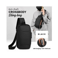 New Crossbody Anti-theft Sling Bag Black