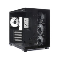 EASE Tempered Glass Gaming Case-Black (EC124B)