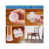 Easy Shop 4Pcs Silicone Non Slippery Chair Foot Rubber