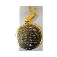 Fashionism Ayatul Kursi Calligraphy Necklace For Women Gold