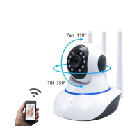 Ferozi Traders IP Wireless 360 Camera with 3 Antenna White