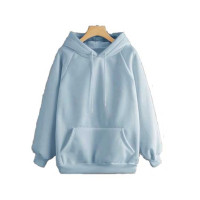 IB international Full Sleeve Hoodie For Women Blue
