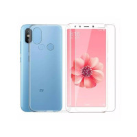 iPaky Transparent Case & Tempered Glass For Mi A2 & 6x (AMT-6588)