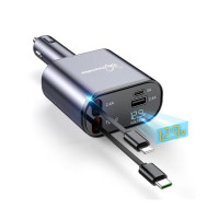Jtechzone 4 in 1 Car Charger Black