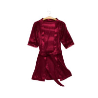 RGShop Silk Nighty - 3 Pcs -Maroon