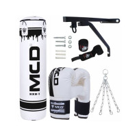MCD Punching Bag Boxing Kit Full Set White