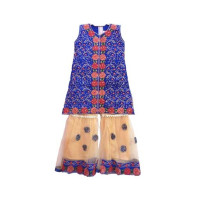Mubarak Store Fancy Embroidered Garara For Girls