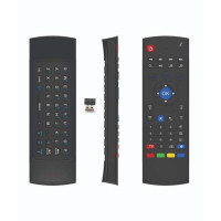 Muzamil Store Wireless Air Mouse & Keyboard For Smart TV (MX3)