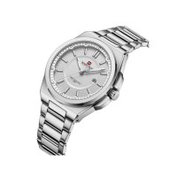 Naviforce Excecutive Edition Watch For Men Silver (NF-9212-1)