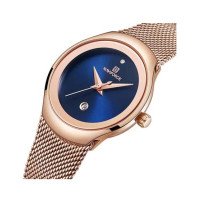 Naviforce Steel Mesh Edition Watch For Women Rose Gold (NF-5004-2)