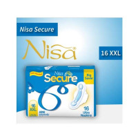 Nisa Secure Sanitary Pads 16 Pieces (XXL)