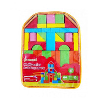 Planet X Wooden Building Blocks Multicolor (PX-9368)