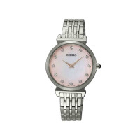 Seiko Diamond Accents Analog Women's Watch Silver (SFQ803P1)
